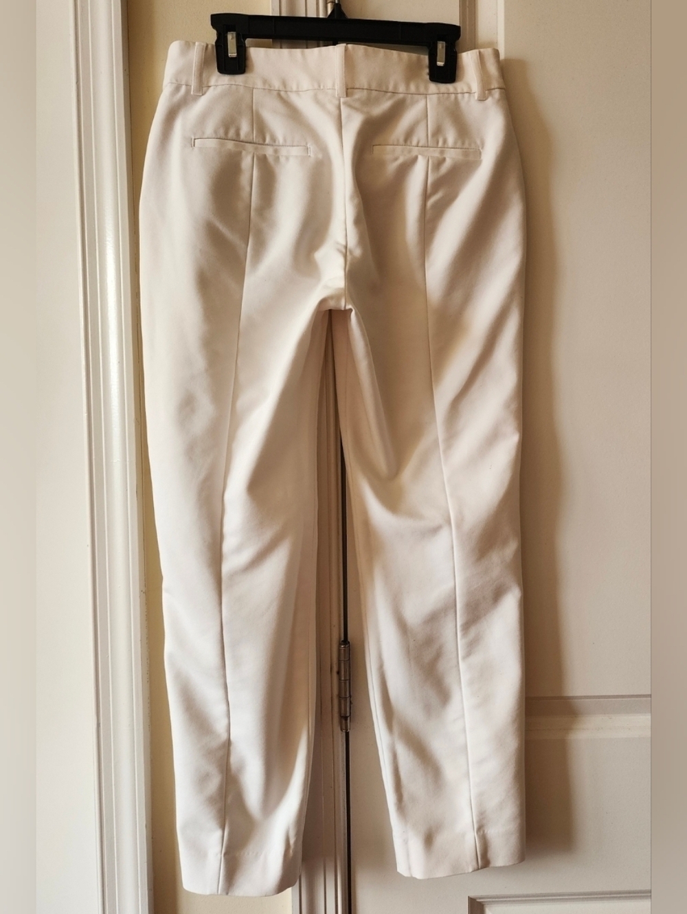Express Men's Cream Dress Pants - Straight Tailored Fit